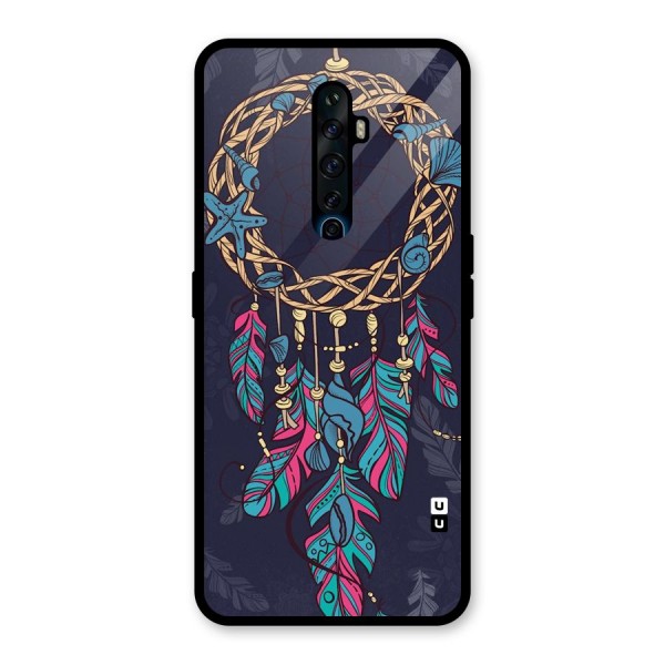 Animated Dream Catcher Glass Back Case for Oppo Reno2 F