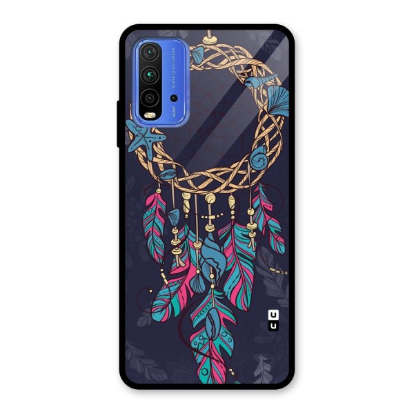 Animated Dream Catcher Glass Back Case for Redmi 9 Power