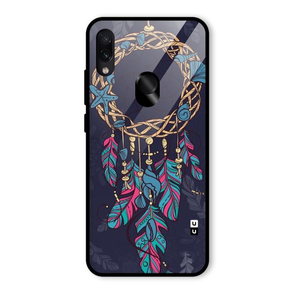 Animated Dream Catcher Glass Back Case for Redmi Note 7