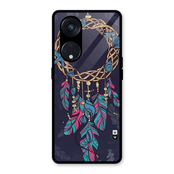 Animated Dream Catcher Glass Back Case for Reno8 T 5G