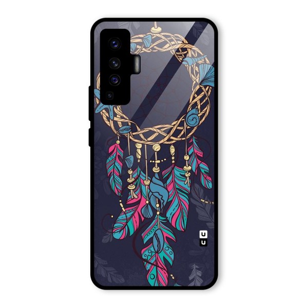 Animated Dream Catcher Glass Back Case for Vivo X50