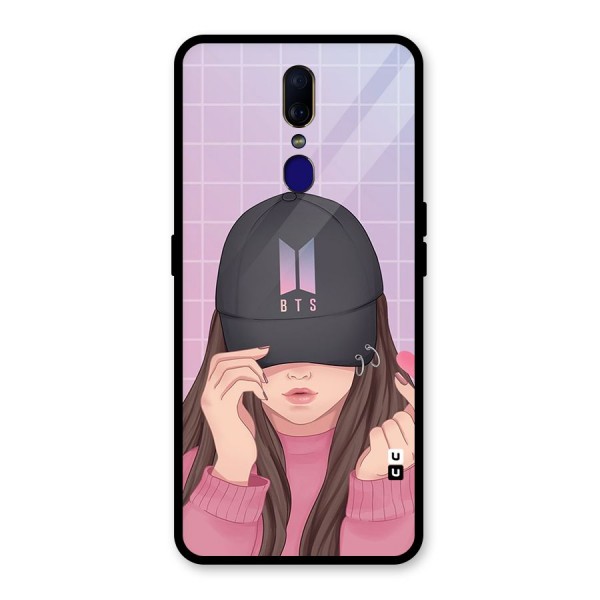 Anime Beautiful BTS Girl Glass Back Case for Oppo F11