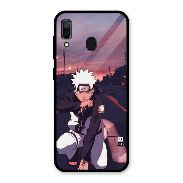 Anime Naruto Aesthetic Glass Back Case for Galaxy A30