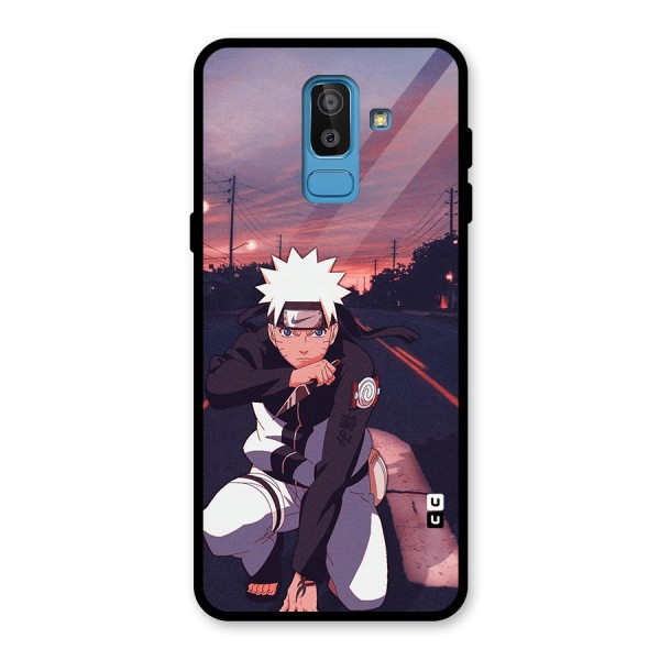 Anime Naruto Aesthetic Glass Back Case for Galaxy J8