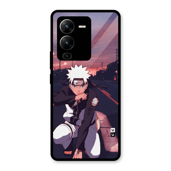 Anime Naruto Aesthetic Glass Back Case for Vivo V25 Pro