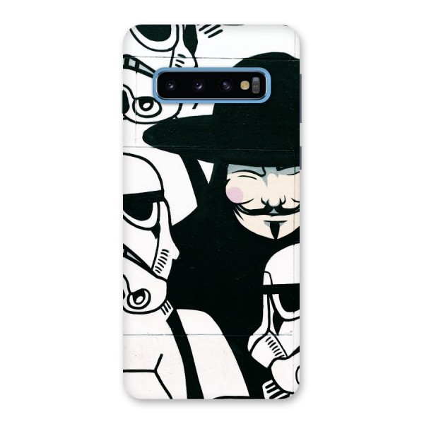 Anonymous Hat Back Case for Galaxy S10