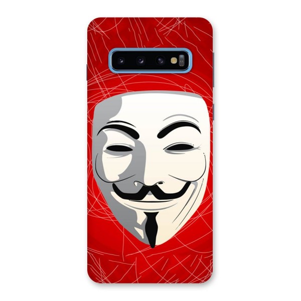 Anonymous Mask Abstract Back Case for Galaxy S10