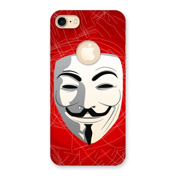 Anonymous Mask Abstract  Back Case for iPhone 8 Logo Cut