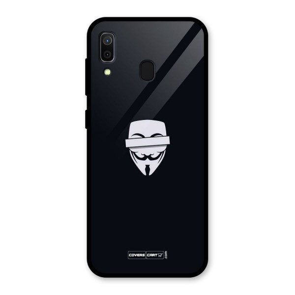 Anonymous Mask Glass Back Case for Galaxy A30