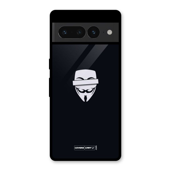 Anonymous Mask Glass Back Case for Google Pixel 7 Pro