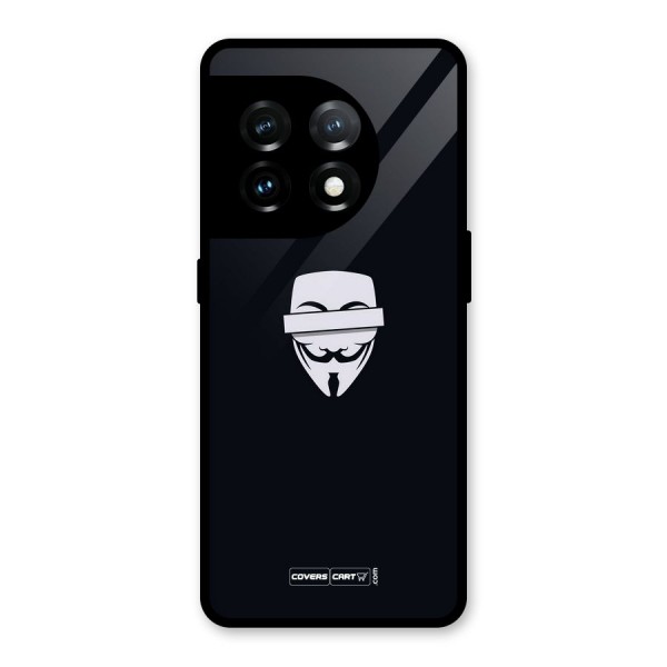 Anonymous Mask Glass Back Case for OnePlus 11