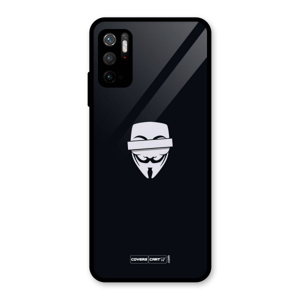 Anonymous Mask Glass Back Case for Poco M3 Pro 5G