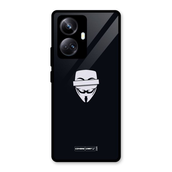 Anonymous Mask Glass Back Case for Realme 10 Pro Plus