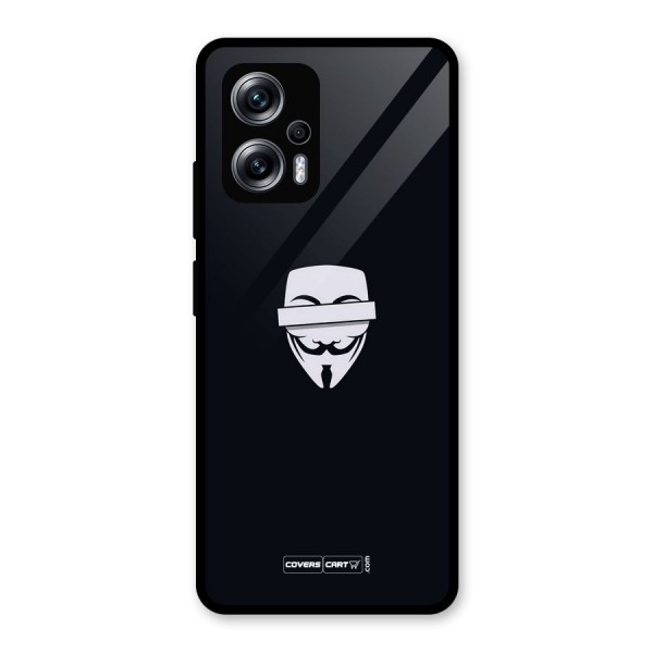 Anonymous Mask Glass Back Case for Redmi K50i