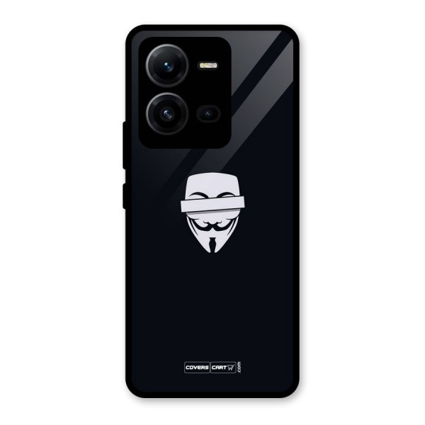 Anonymous Mask Glass Back Case for Vivo V25