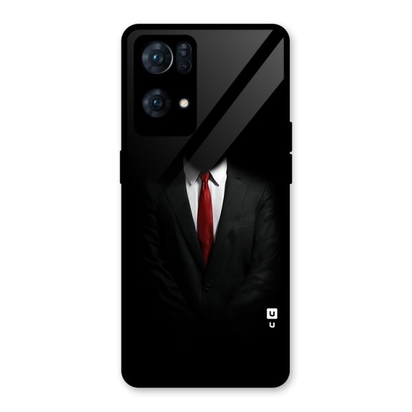 Anonymous Suit Glass Back Case for Oppo Reno7 Pro 5G