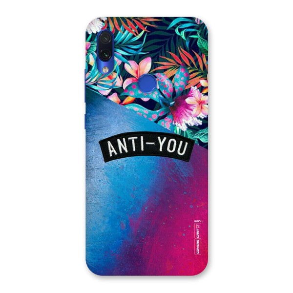 Anti You Back Case for Redmi Note 7