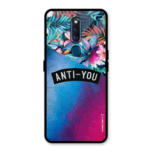 Anti You Glass Back Case for Oppo F11 Pro