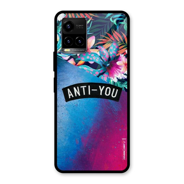 Anti You Glass Back Case for Vivo Y21 2021