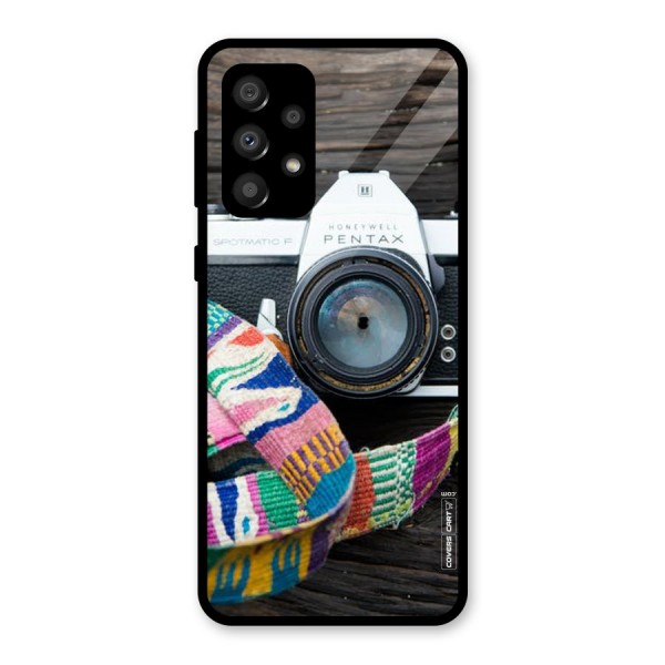 Antique Camera Glass Back Case for Galaxy A32