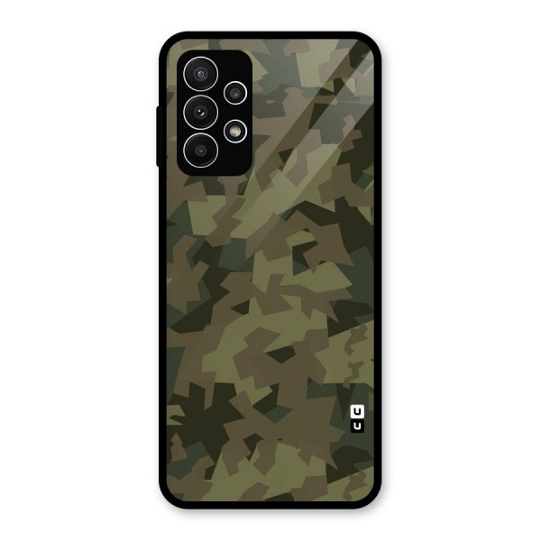 Army Abstract Glass Back Case for Galaxy A23