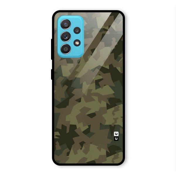 Army Abstract Glass Back Case for Galaxy A52s 5G