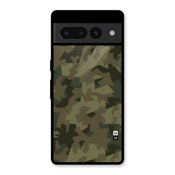 Army Abstract Glass Back Case for Google Pixel 7 Pro