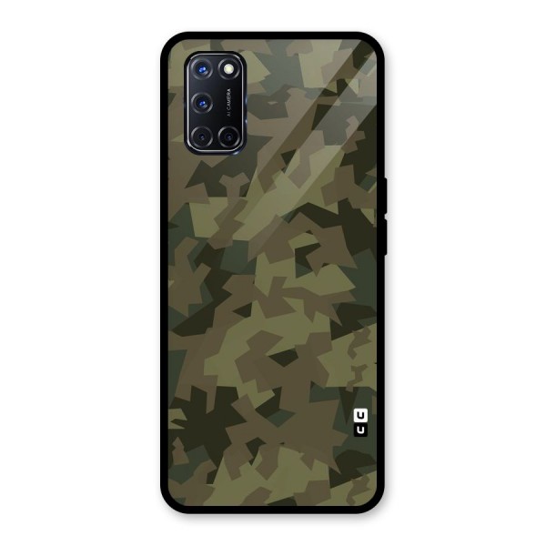 Army Abstract Glass Back Case for Oppo A52