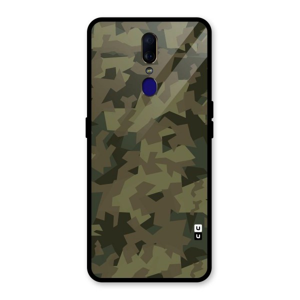 Army Abstract Glass Back Case for Oppo F11