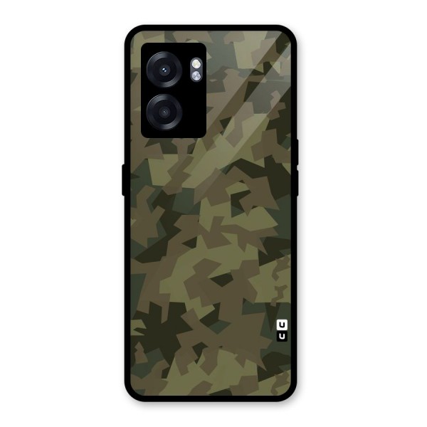 Army Abstract Glass Back Case for Oppo K10 (5G)