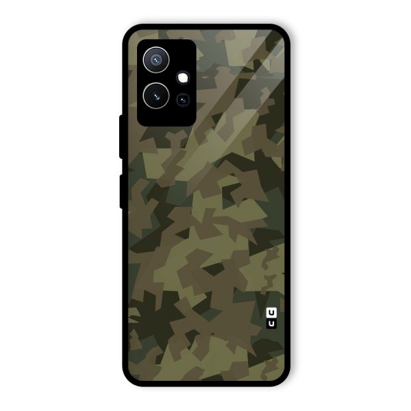 Army Abstract Glass Back Case for Vivo T1 5G