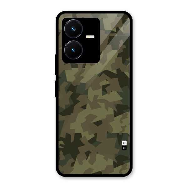 Army Abstract Glass Back Case for Vivo Y22