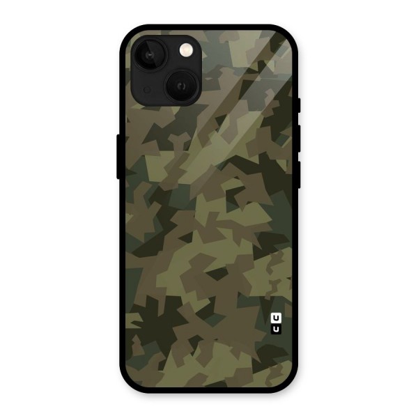 Army Abstract Glass Back Case for iPhone 13