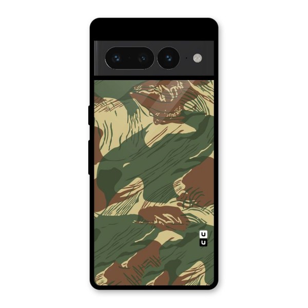 Army Design Glass Back Case for Google Pixel 7 Pro