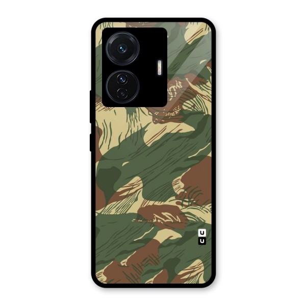 Army Design Glass Back Case for Vivo T1 Pro