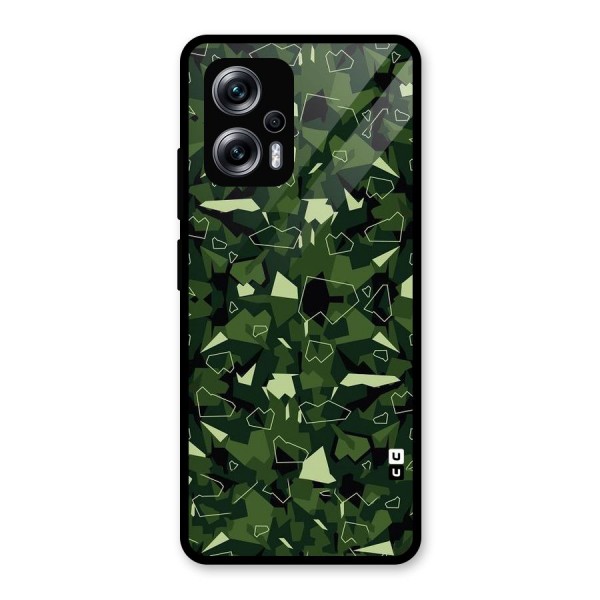 Army Shape Design Glass Back Case for Redmi K50i