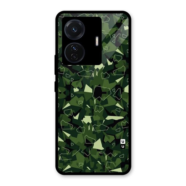 Army Shape Design Glass Back Case for Vivo T1 Pro