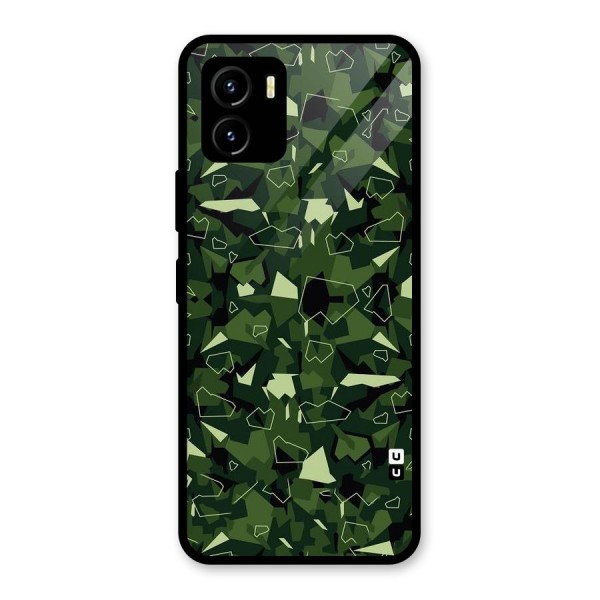 Army Shape Design Glass Back Case for Vivo Y15s