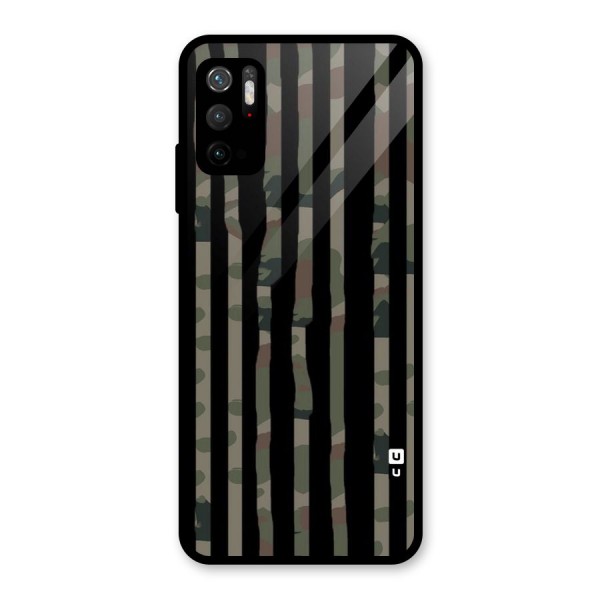 Army Stripes Glass Back Case for Poco M3 Pro 5G