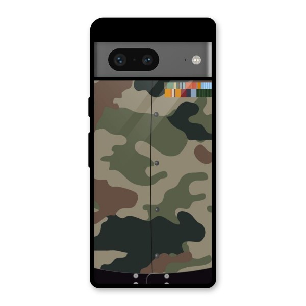 Army Uniform Glass Back Case for Google Pixel 7