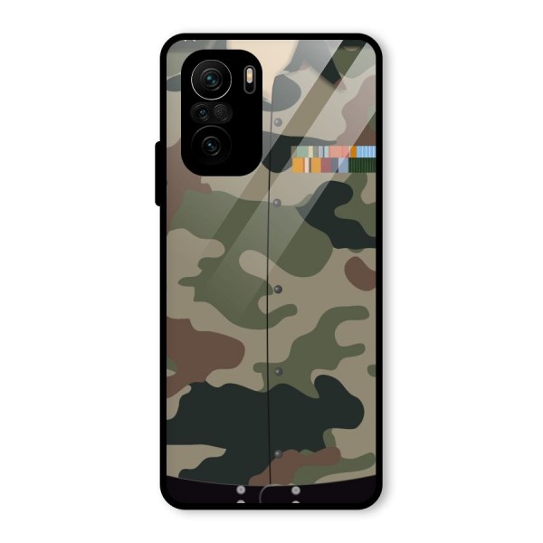 Army Uniform Glass Back Case for Mi 11x