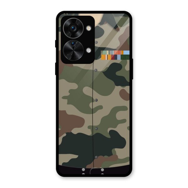 Army Uniform Glass Back Case for OnePlus Nord 2T