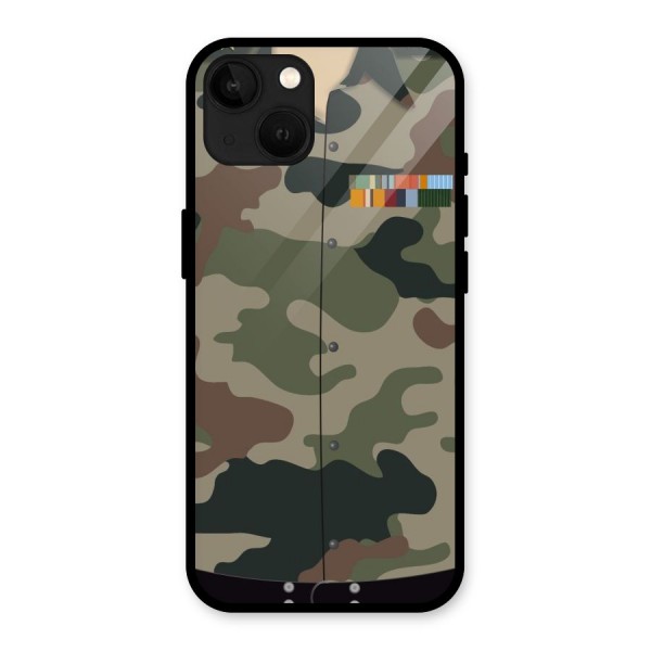 Army Uniform Glass Back Case for iPhone 13