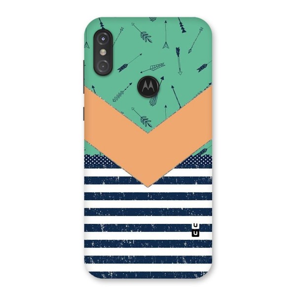 Arrows and Stripes Back Case for Motorola One Power