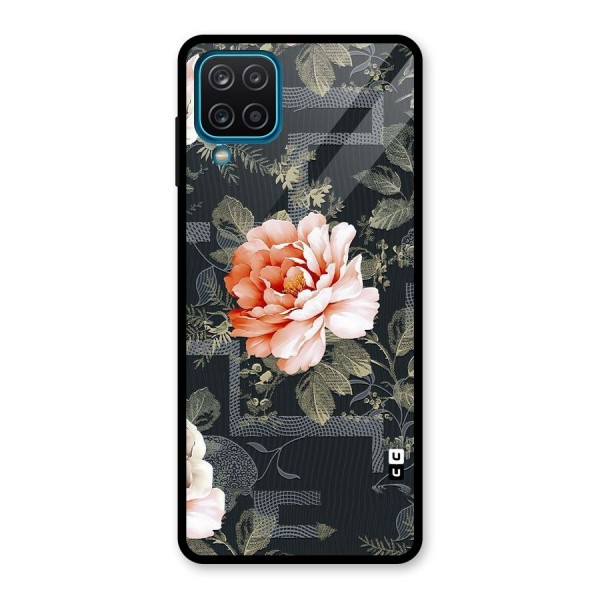 Art And Floral Glass Back Case for Galaxy A12