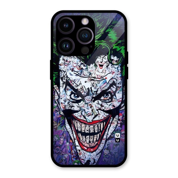 Art Face Glass Back Case for iPhone 14 Pro