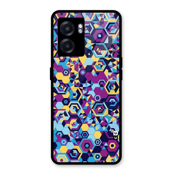 Artistic Abstract Glass Back Case for Oppo K10 (5G)