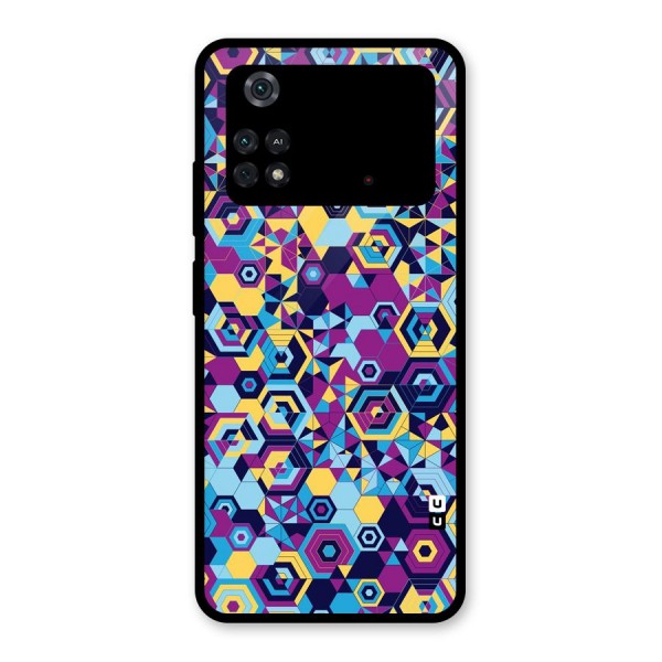 Artistic Abstract Glass Back Case for Poco M4 Pro 4G