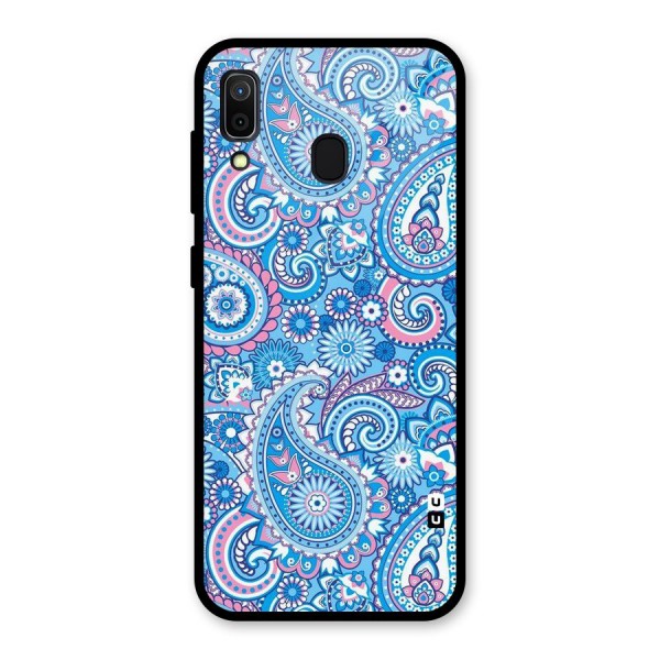 Artistic Blue Art Glass Back Case for Galaxy A30