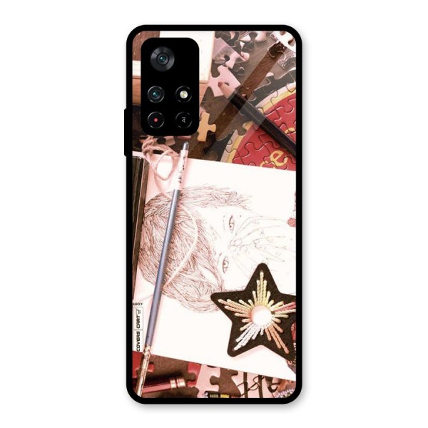 Artistic Messy Glass Back Case for Poco M4 Pro 5G